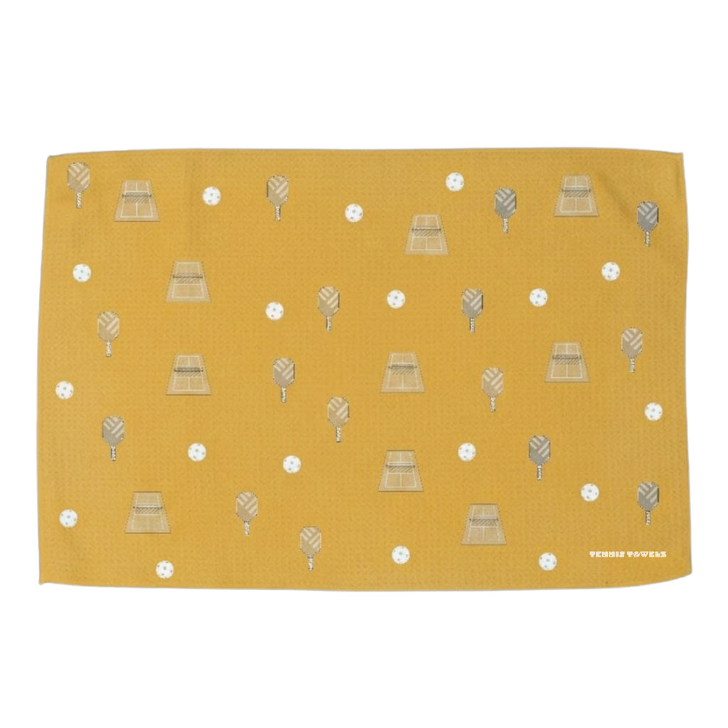 The Original Pickleball Towel: Pickleballs Vibes - Yellow