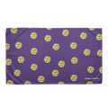 The Original Pickleball Towel: Pickleballs - Midnight Purple & Yellow