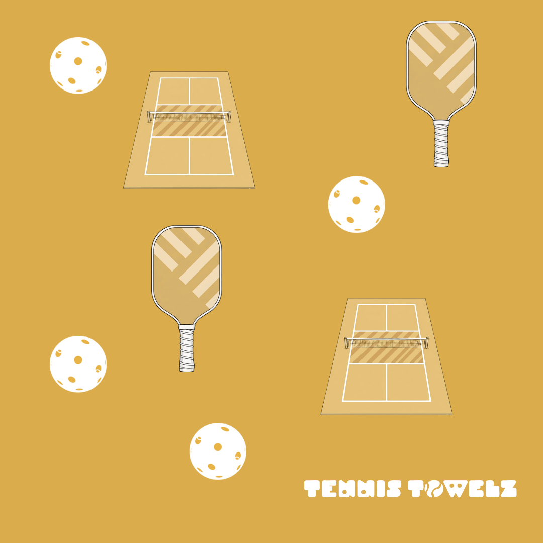 The Original Pickleball Towel: Pickleballs Vibes - Yellow